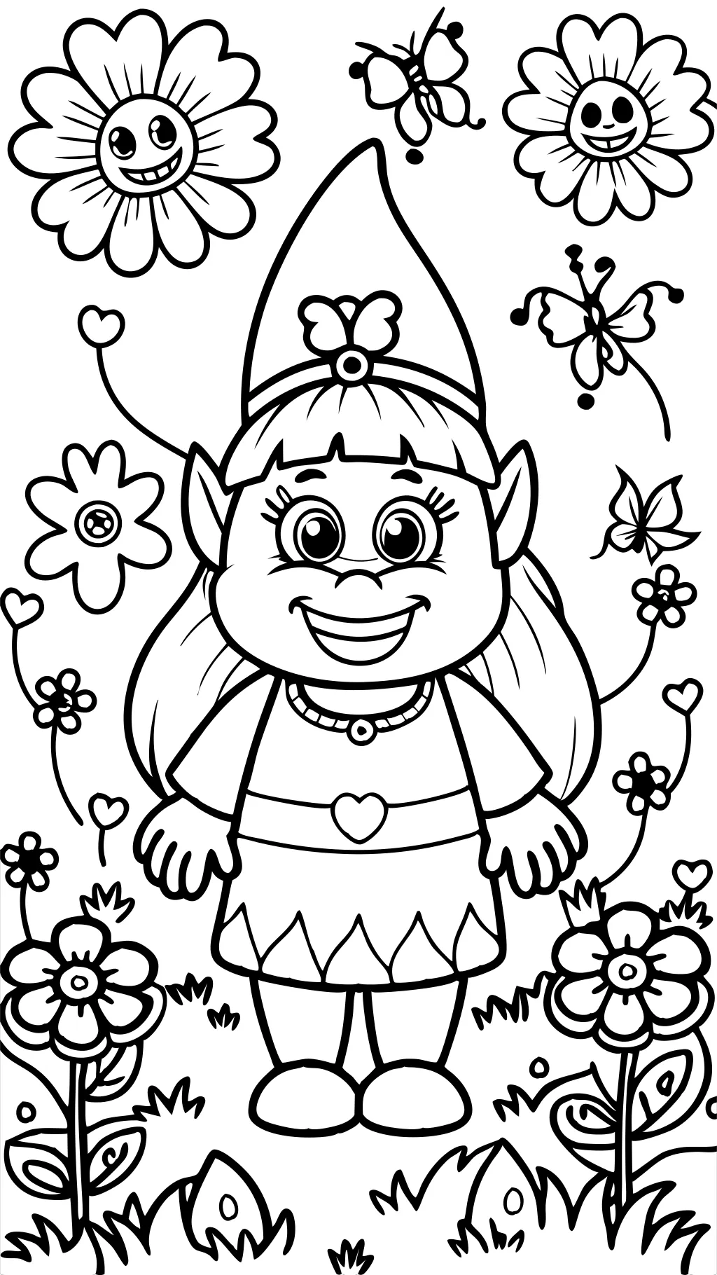 poppy the troll coloring pages